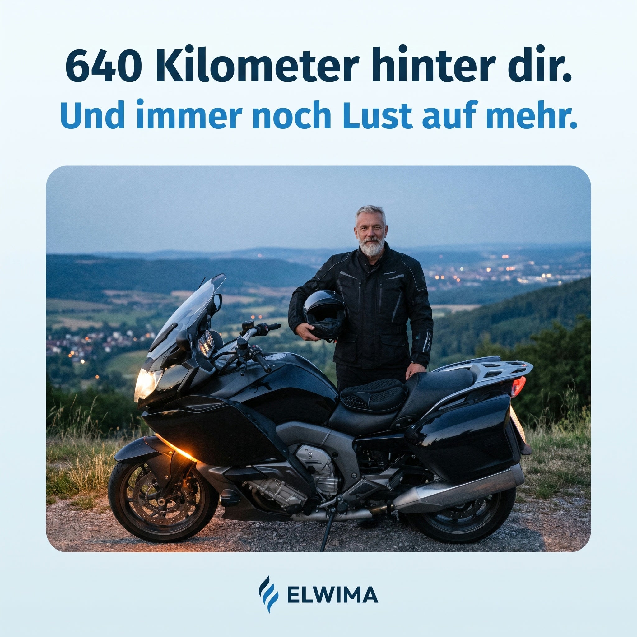 Elwima™ GelTour Motorrad-Sitzkissen
