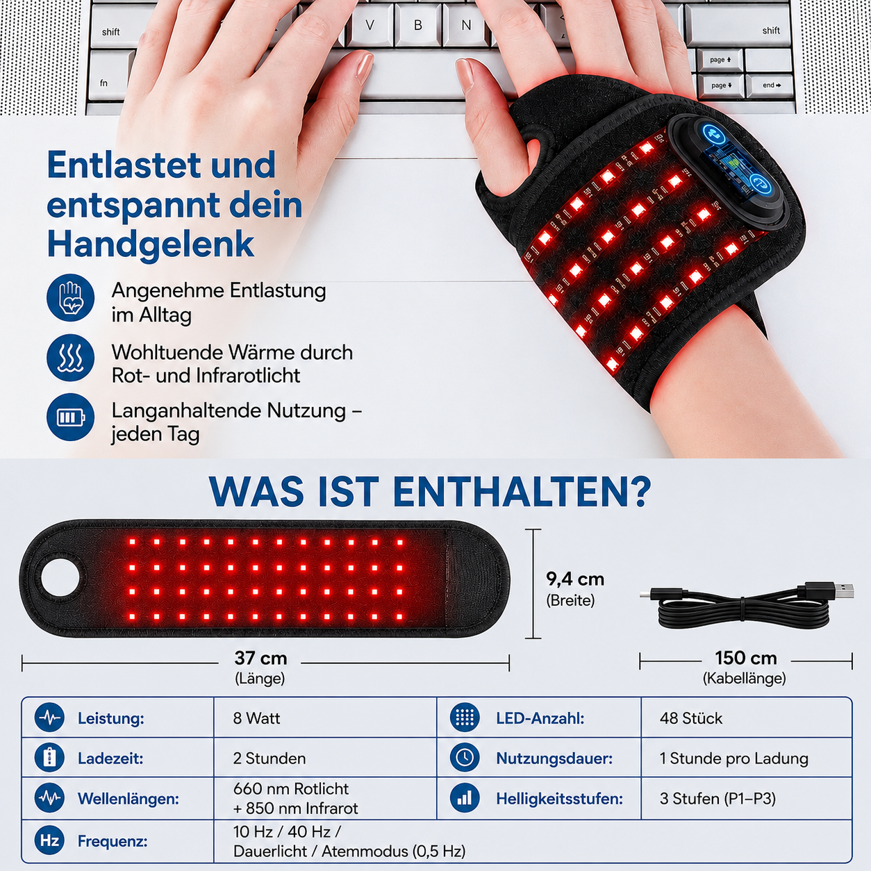 VitaWrap Rotlicht-Bandage