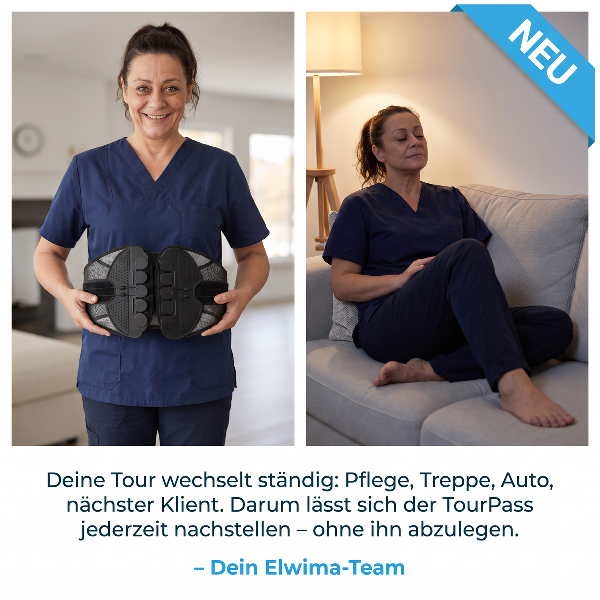 TourPass™ – Rückenstützgurt mit Seilzug